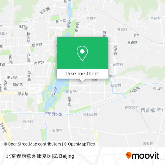北京泰康燕园康复医院 map