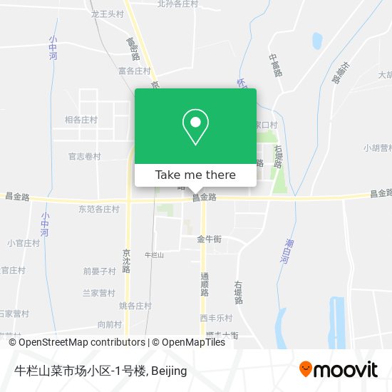 牛栏山菜市场小区-1号楼 map