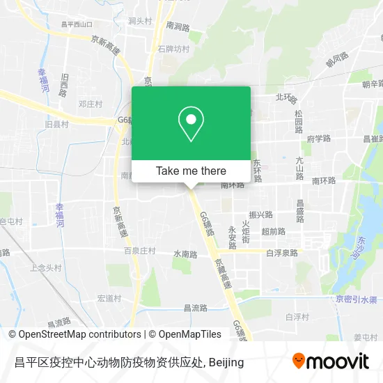 昌平区疫控中心动物防疫物资供应处 map