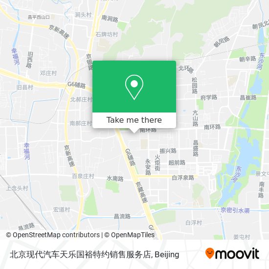 北京现代汽车天乐国裕特约销售服务店 map