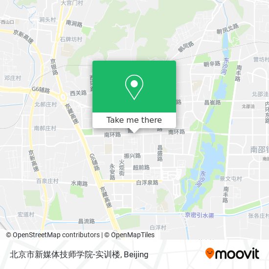 北京市新媒体技师学院-实训楼 map