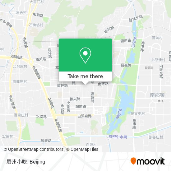 眉州小吃 map