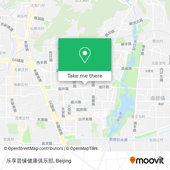 乐享昔缘健康俱乐部 map