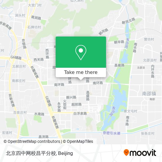 北京四中网校昌平分校 map