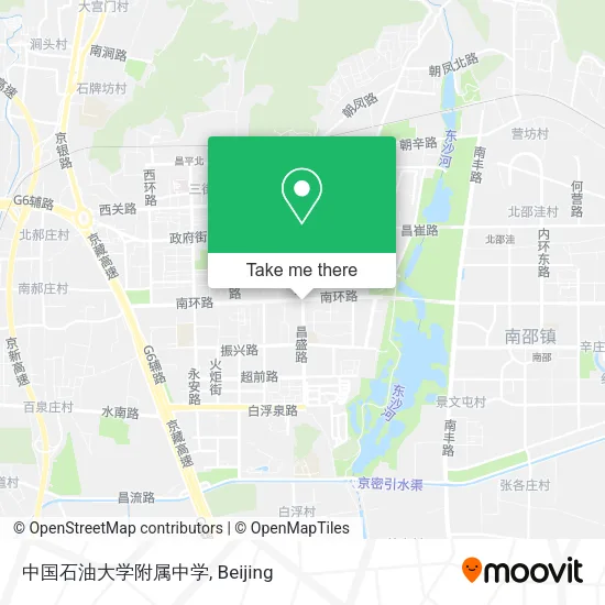 中国石油大学附属中学 map