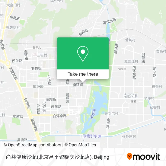 尚赫健康沙龙(北京昌平翟晓庆沙龙店) map