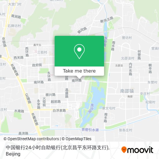 中国银行24小时自助银行(北京昌平东环路支行) map