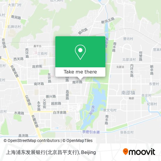 上海浦东发展银行(北京昌平支行) map