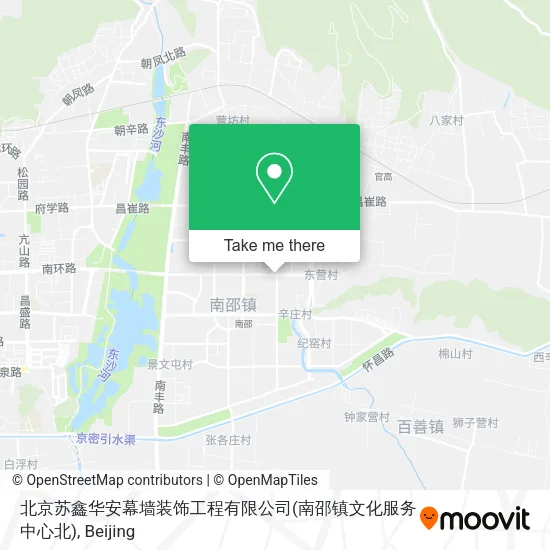 北京苏鑫华安幕墙装饰工程有限公司(南邵镇文化服务中心北) map