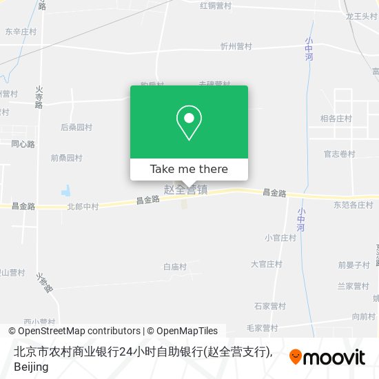 北京市农村商业银行24小时自助银行(赵全营支行) map