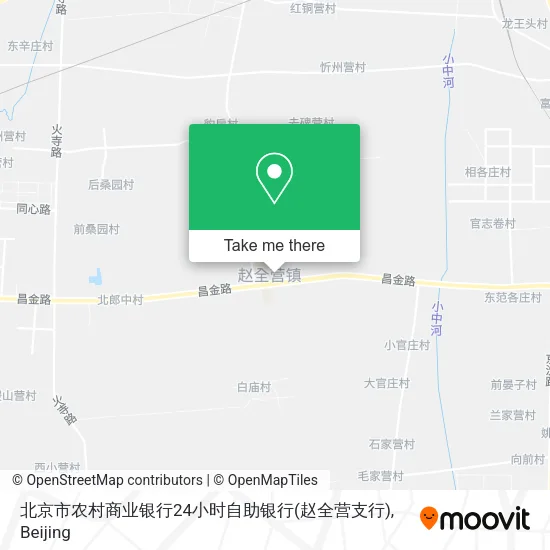 北京市农村商业银行24小时自助银行(赵全营支行) map