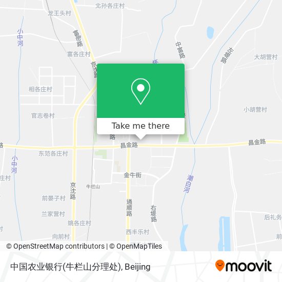 中国农业银行(牛栏山分理处) map
