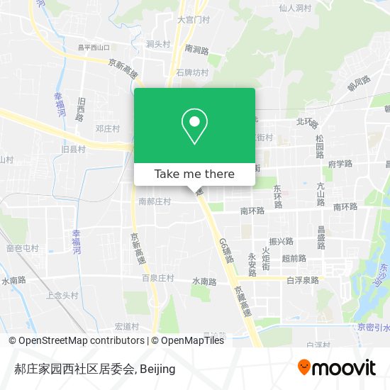 How to get to 郝庄家园西社区居委会in 城北街道by Bus, Metro or