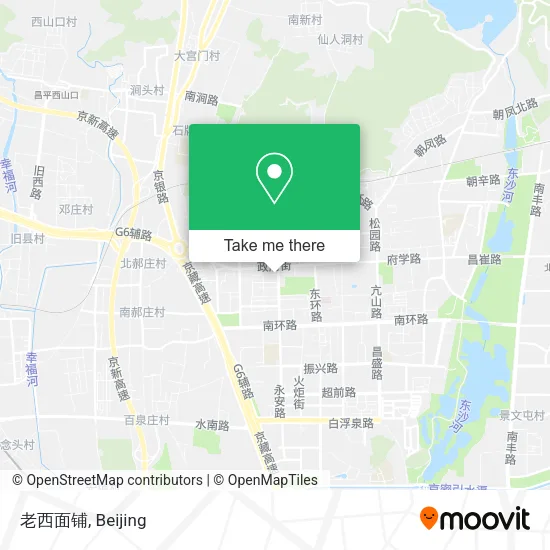 老西面铺 map