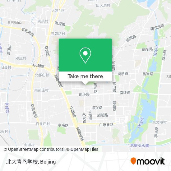 北大青鸟学校 map