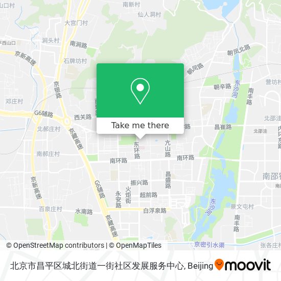 北京市昌平区城北街道一街社区发展服务中心 map