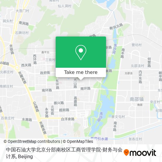 中国石油大学北京分部南校区工商管理学院-财务与会计系 map