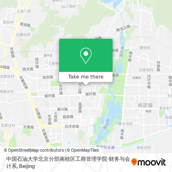 中国石油大学北京分部南校区工商管理学院-财务与会计系 map