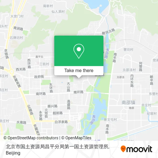 北京市国土资源局昌平分局第一国土资源管理所 map
