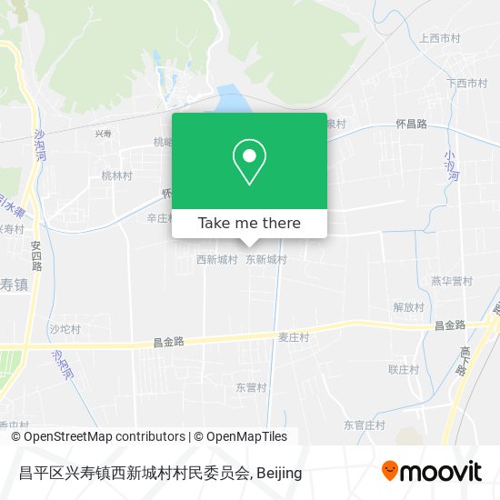 昌平区兴寿镇西新城村村民委员会 map