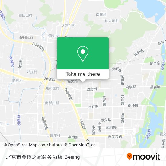 北京市金橙之家商务酒店 map