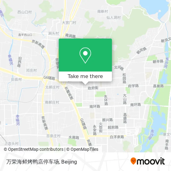 万荣海鲜烤鸭店停车场 map