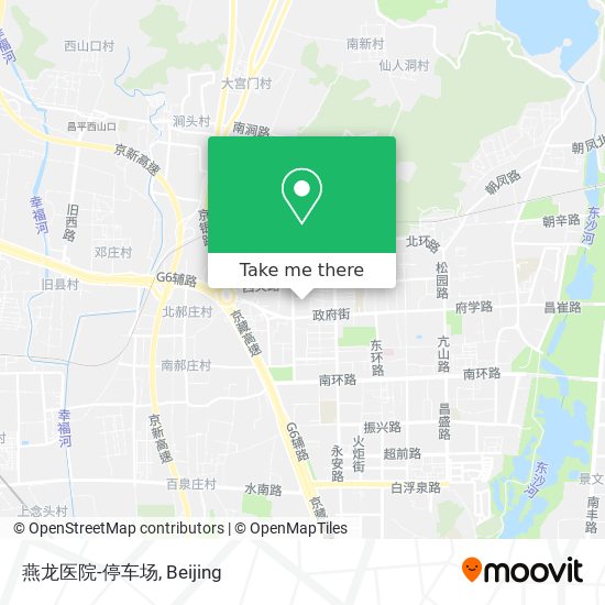 燕龙医院-停车场 map