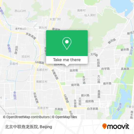 北京中联燕龙医院 map