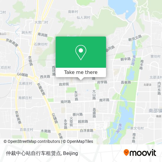 仲裁中心站自行车租赁点 map