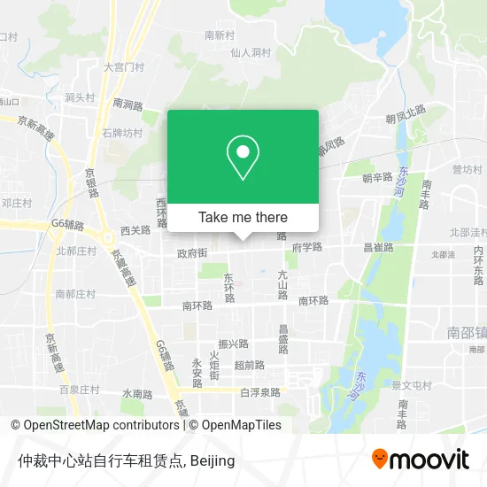 仲裁中心站自行车租赁点 map