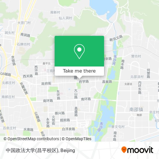 中国政法大学(昌平校区) map