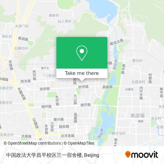 中国政法大学昌平校区兰一宿舍楼 map