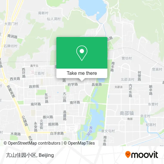 亢山佳园小区 map