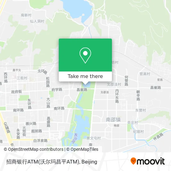 招商银行ATM(沃尔玛昌平ATM) map