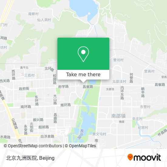 北京九洲医院 map