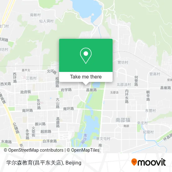 学尔森教育(昌平东关店) map