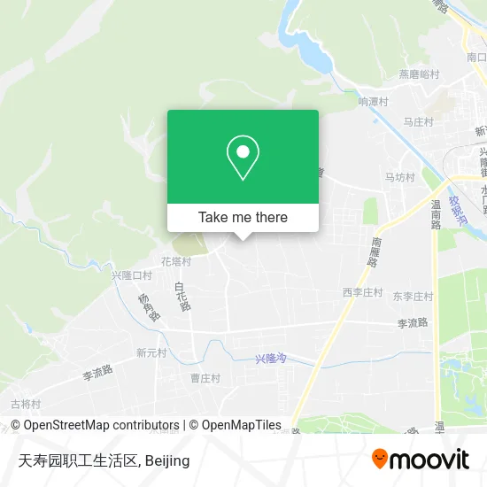 天寿园职工生活区 map
