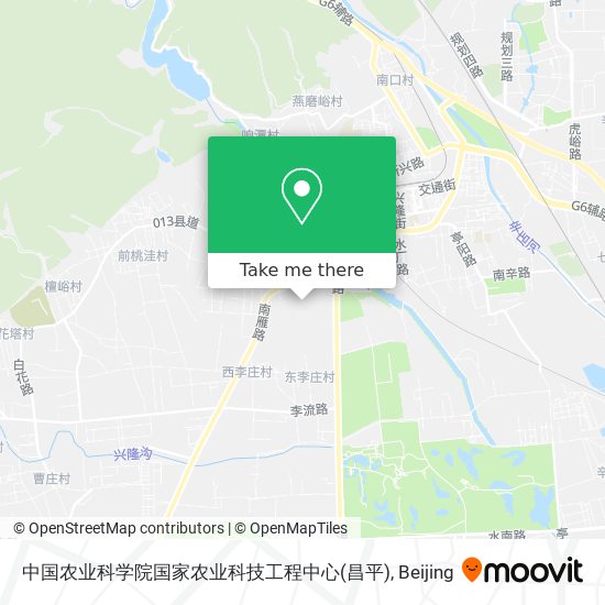 中国农业科学院国家农业科技工程中心(昌平) map