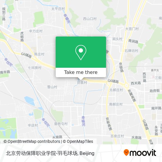 北京劳动保障职业学院-羽毛球场 map