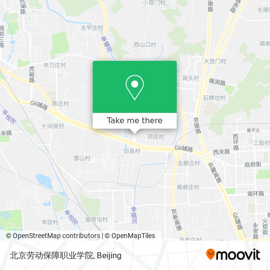 北京劳动保障职业学院 map