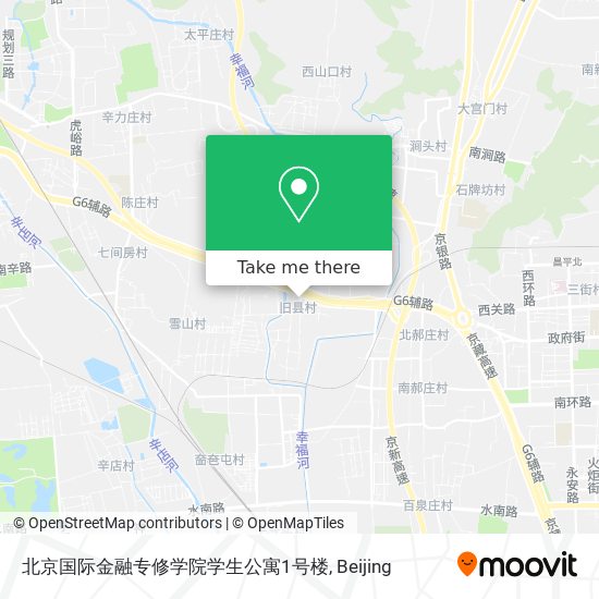北京国际金融专修学院学生公寓1号楼 map