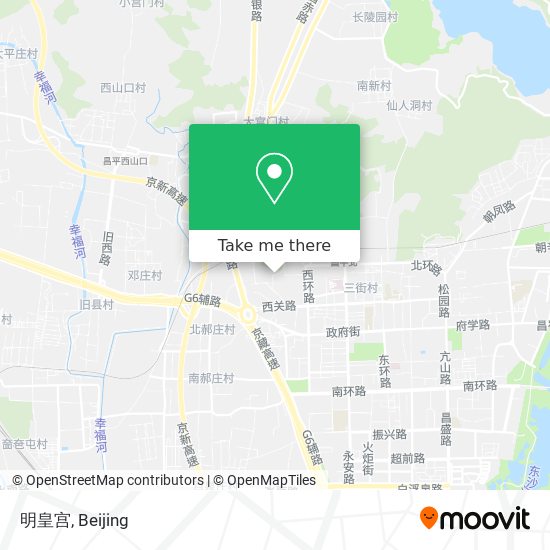 明皇宫 map