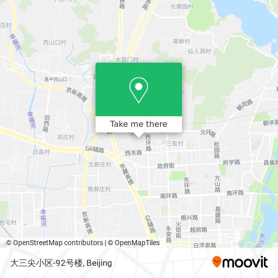 大三尖小区-92号楼 map