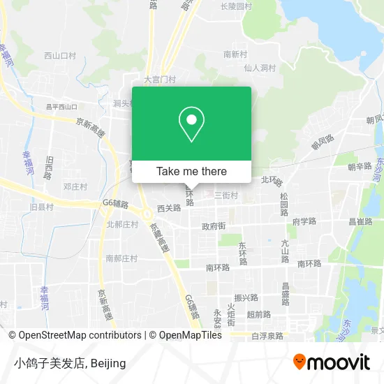 小鸽子美发店 map