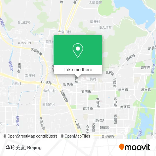 华玲美发 map