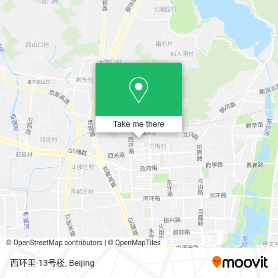 西环里-13号楼 map