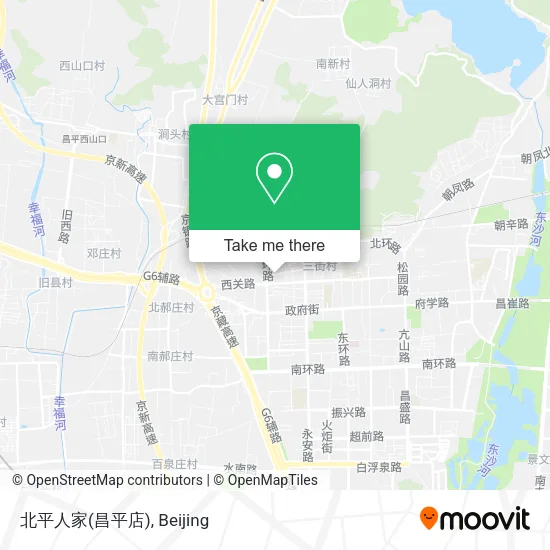 北平人家(昌平店) map
