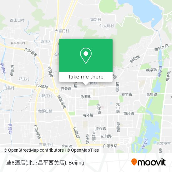 速8酒店(北京昌平西关店) map