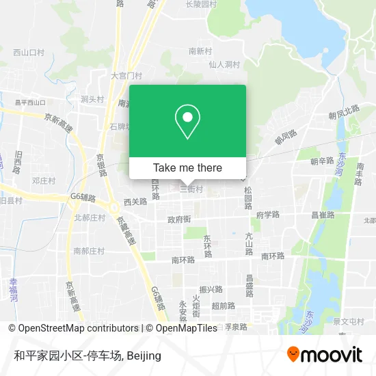 和平家园小区-停车场 map