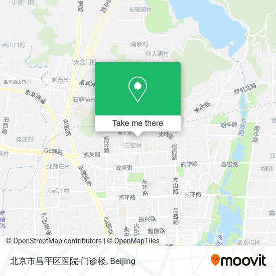 北京市昌平区医院-门诊楼 map